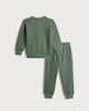 image 2 of F&F Boys Fleece Lined Printed Pyjama Set in Khaki