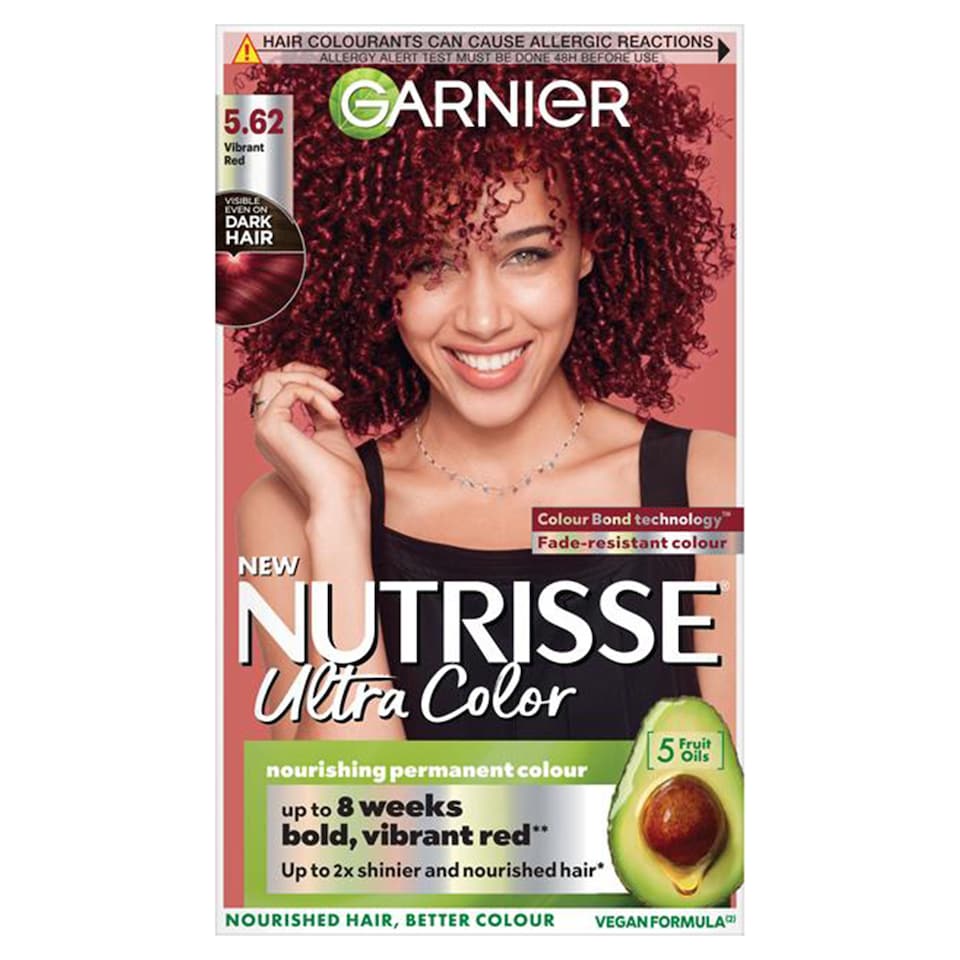 image 1 of Garnier Nutrisse 5.62 Ultra Vibrant Red Permanent Hair Dye