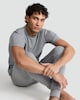 image 2 of F&F Cotton Blend Ribbed Thermal Short Sleeved T-Shirt in Grey