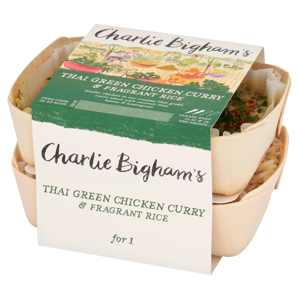 image 1 of Charlie Bigham's Thai Green Chicken Curry & Fragrant Rice 403g
