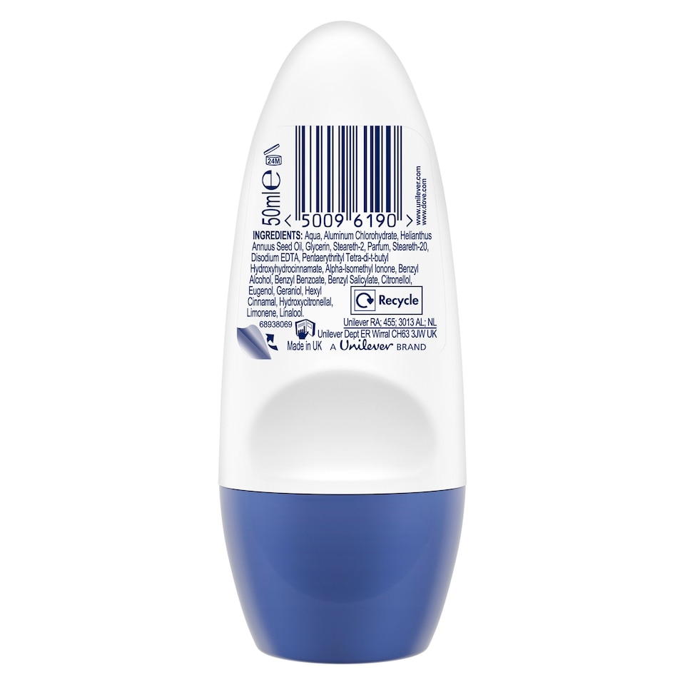 image 1 of Dove Original 48h Roll-On Antiperspirant Deodorant 50ml