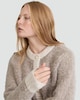 image 2 of The F&F Edit Textured Button Up Cardigan with Wool in Neutral