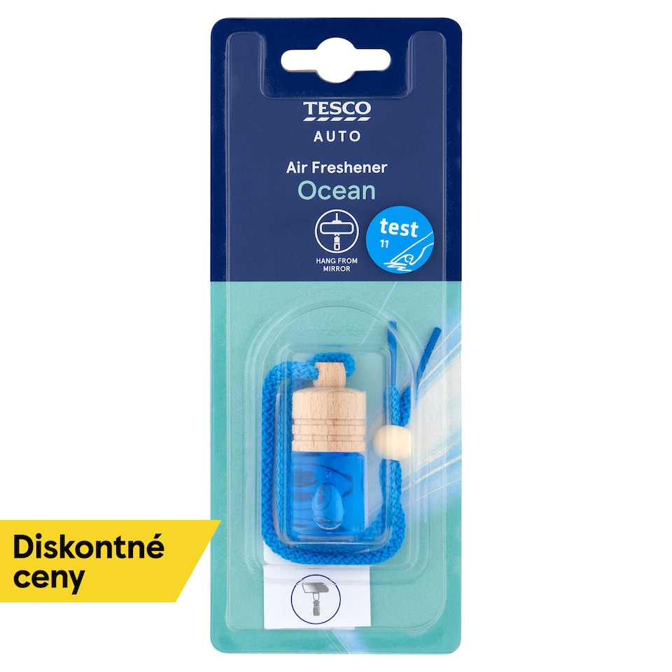 Tesco Auto Hanging Wooden Air Freshener Ocean 5 ml