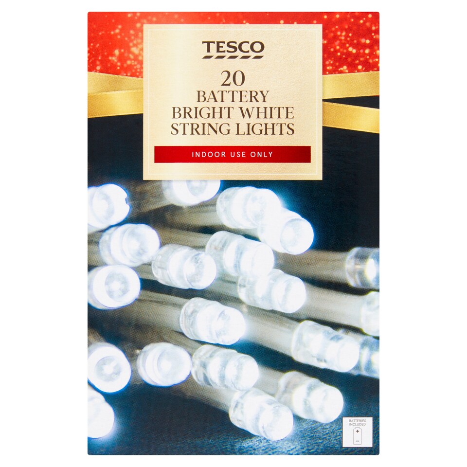 Tesco 20 Battery Bright White Lights