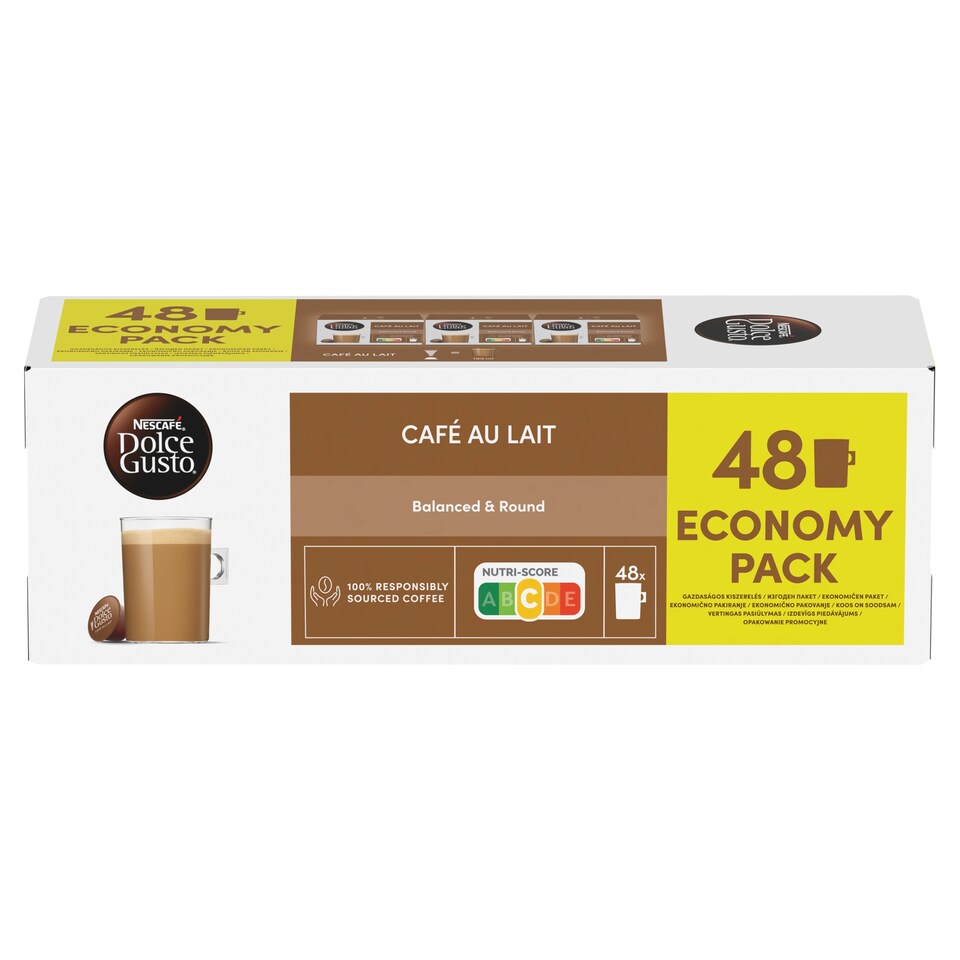NESCAFÉ Dolce Gusto Café au Lait - Coffee Capsules - 48 Capsules in a Package