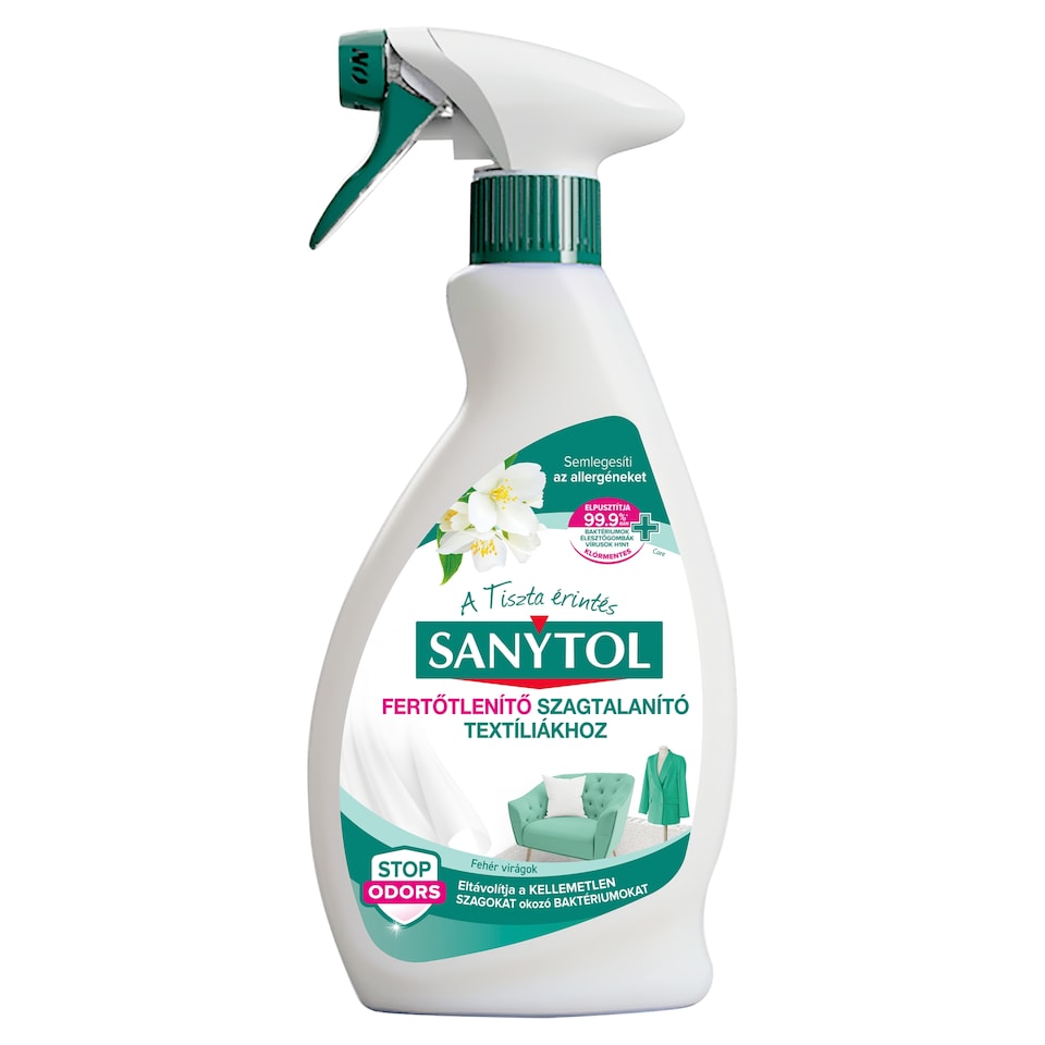 Sanytol fertőtlenítő szagtalanító textíliákhoz fehér virágok illatával 500 ml