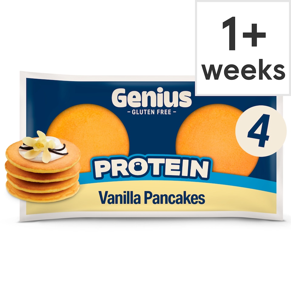Genius Gluten Free Vanilla Protein Pancakes 4pk