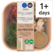 Tesco Fully Loaded Chicken, Edamame with Katsu Curry Dressing 325g