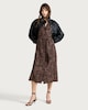 image 1 of F&F Leopard Print Belted Midi Shirt Dress in Multi Brown