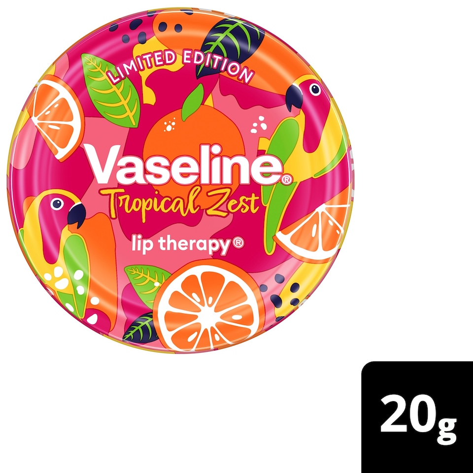 image 1 of Vaseline Limited Edition Tropical Zest Lip Therapy Balm 20G