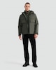 image 2 of F&F Hooded Shower Resistant Utility Jacket in Khaki