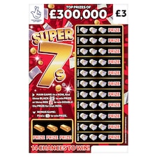 SUPER 7s SCRATCHCARD