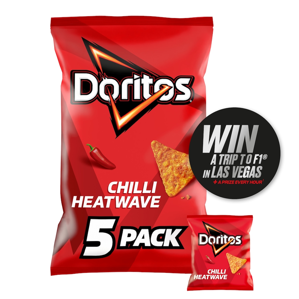 image 1 of Doritos Chilli Heatwave Crisps 5 x 30g