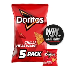 Doritos Chilli Heatwave Crisps 5 x 30g