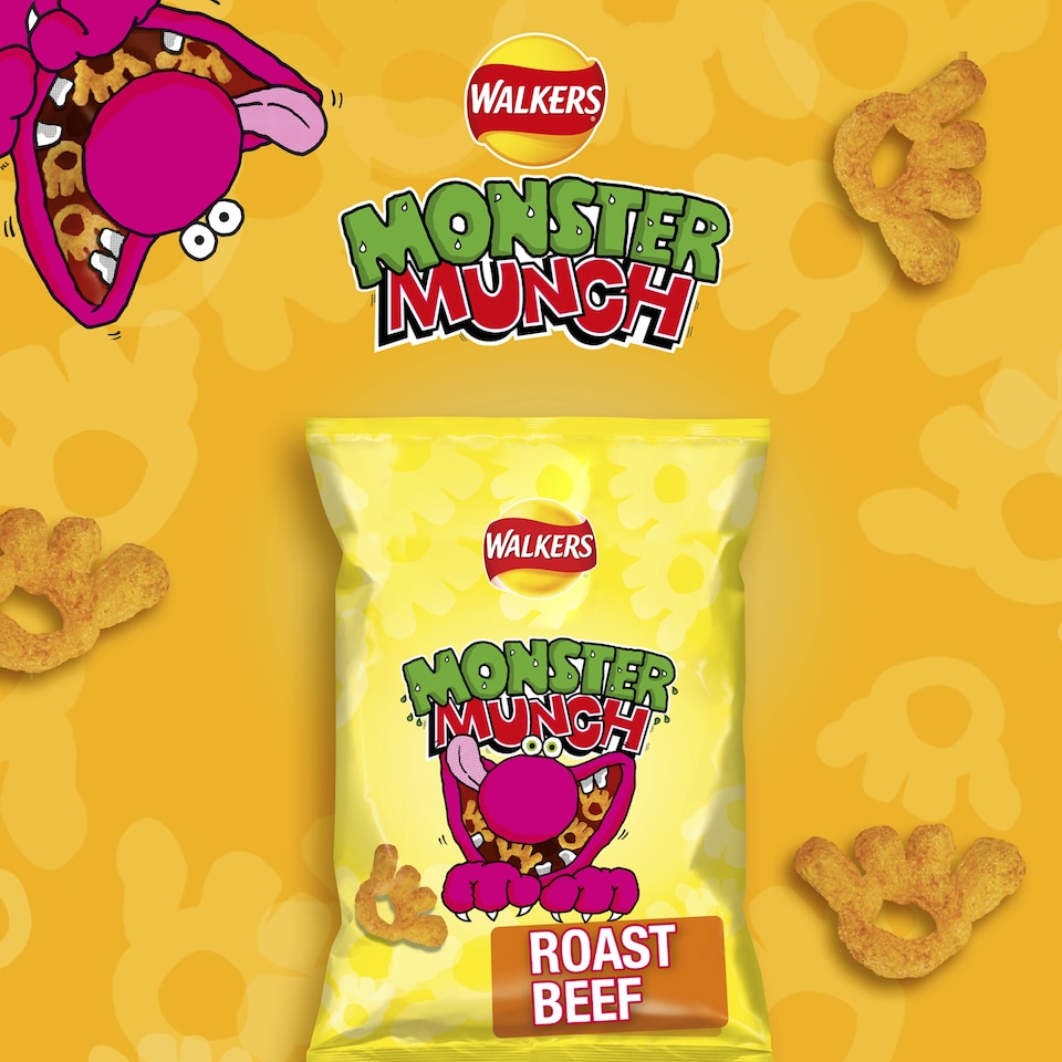 image 1 of Walkers Monster Munch Roast Beef Multipack Crisps 6x20g