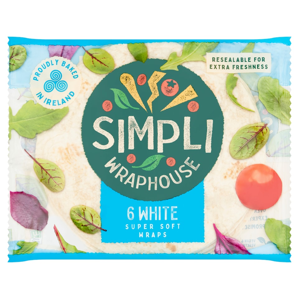 Simpli Wraphouse 6 White super soft Wraps 370g