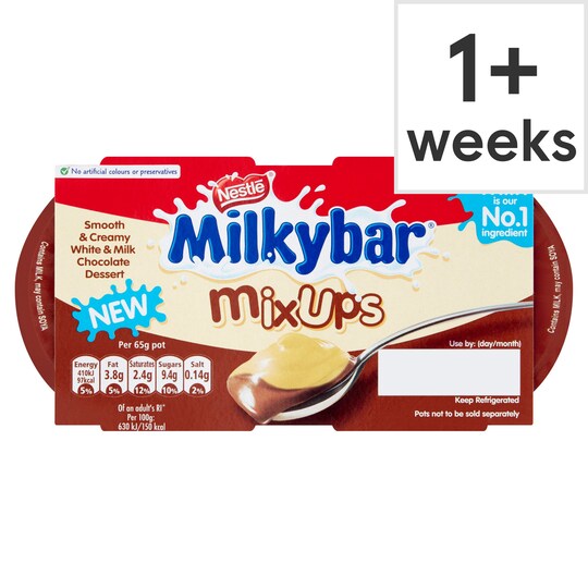 Nestle Milkybar Mixups Creme Dessert 2X65g Tesco Groceries
