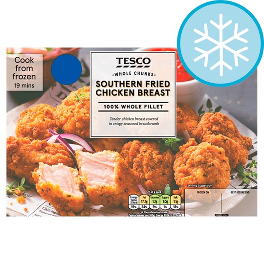 Tesco Southern Fried Chicken Breast 350G Tesco Groceries
