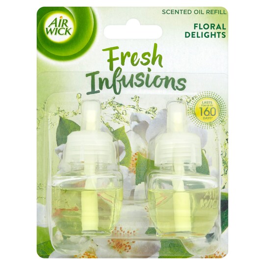 Airwick Air Freshener Floral Plug In Refill 2 X 19 Ml Tesco Groceries
