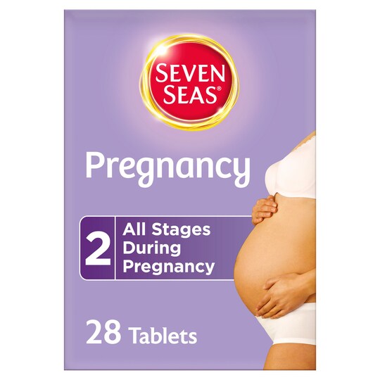 Seven Seas Pregnancy Vitamins Plus Folic Acid 28 Tablets Tesco Groceries