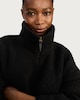 image 1 of F&F Fleece Zip Up Pyjama Jacket in Black