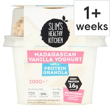 Slim's Healthy Kitchen Madagascan Vanilla Yoghurt with Protein Granola 200g