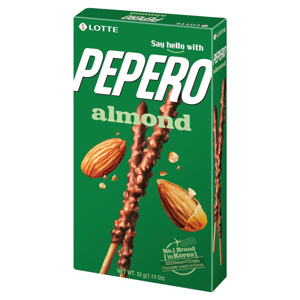 Lotte Pepero Almond Biscuit Sticks 32G