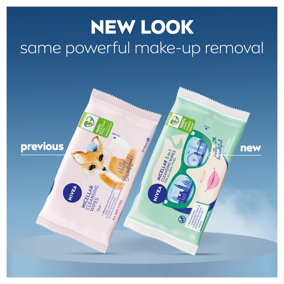 image 1 of NIVEA MicellAir Cleansing Face Wipes 25 Pack