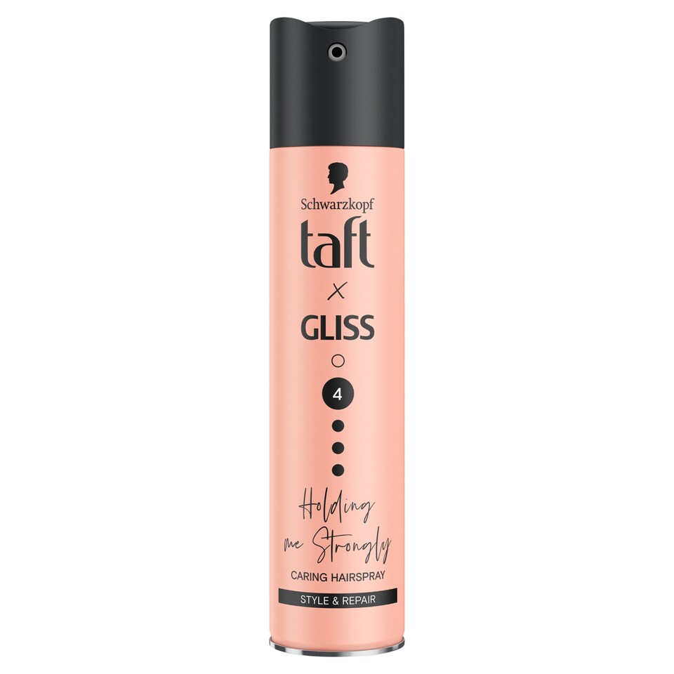 image 1 of Taft X Gliss Holding me Strongly Caring Hairspray 250 ml