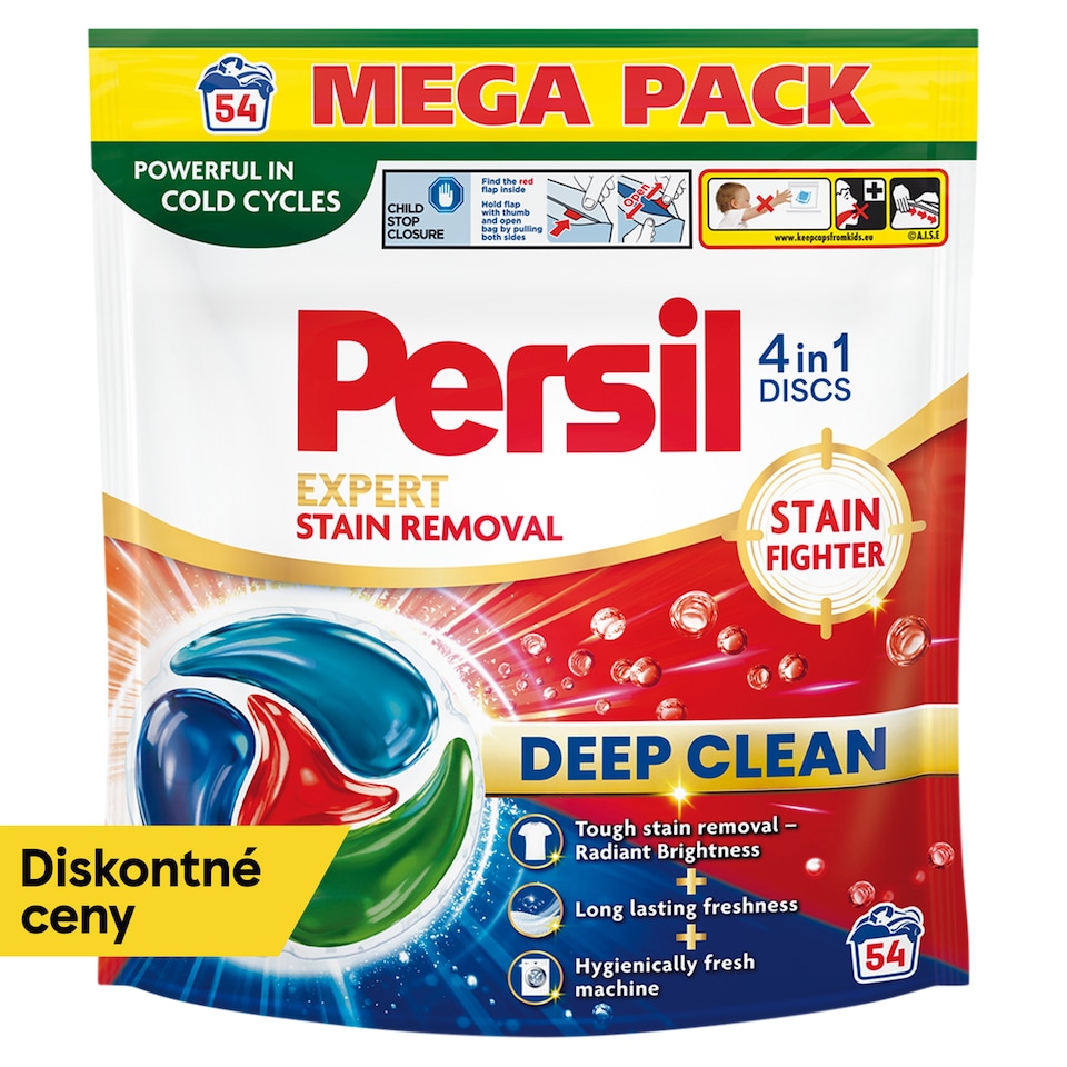 Persil Discs 4in1 Expert Stain Removal dávkovaný prací prostriedok 54 praní 918 g