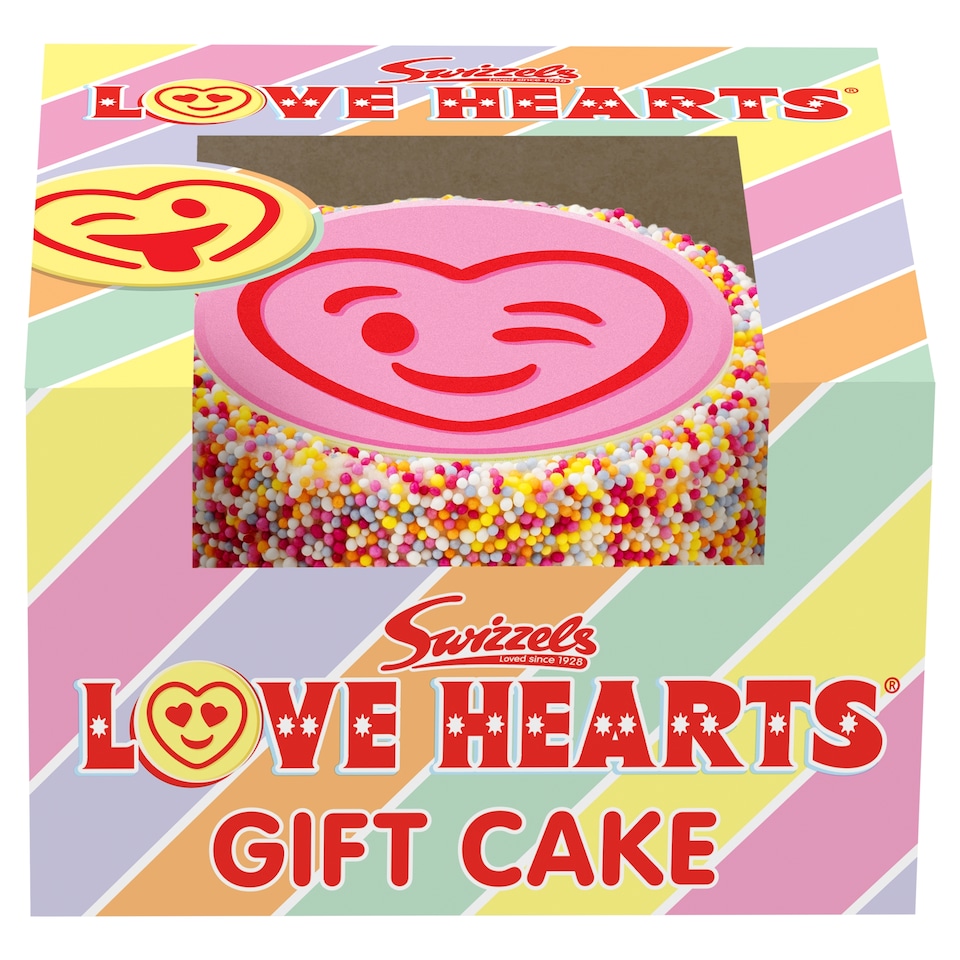 SWIZZELS Love Hearts Gift cake