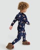 image 4 of F&F Boys Minky Fleece Christmas Print Top and Bottoms Pyjamas in Navy