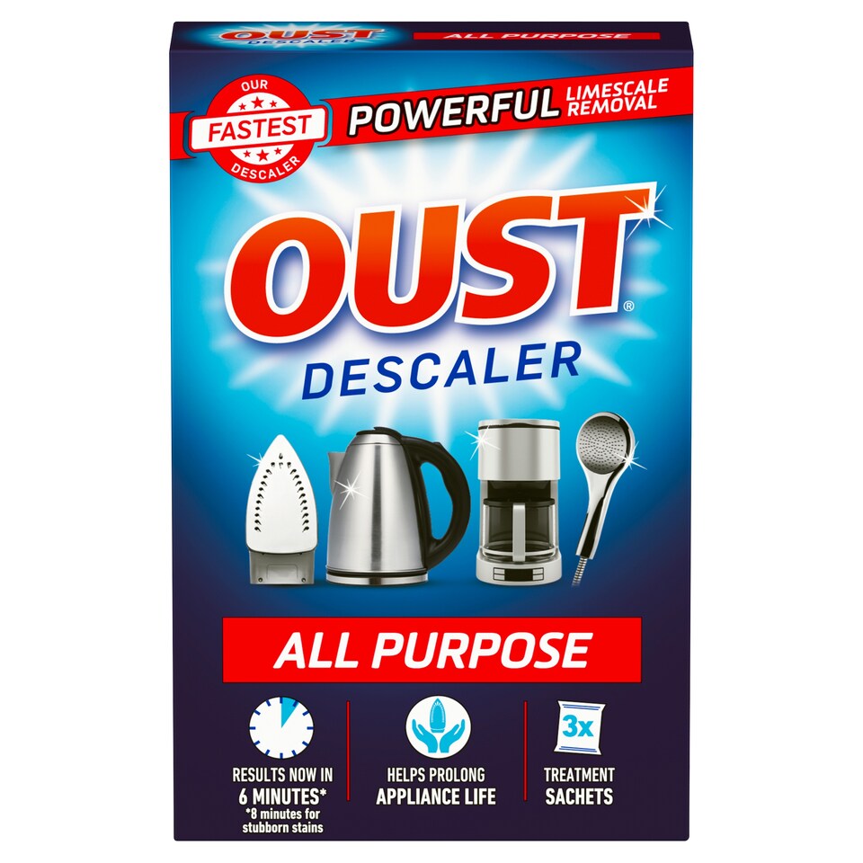 image 1 of Oust All Purpose Descaler Sachet 3 x 25ml Pack