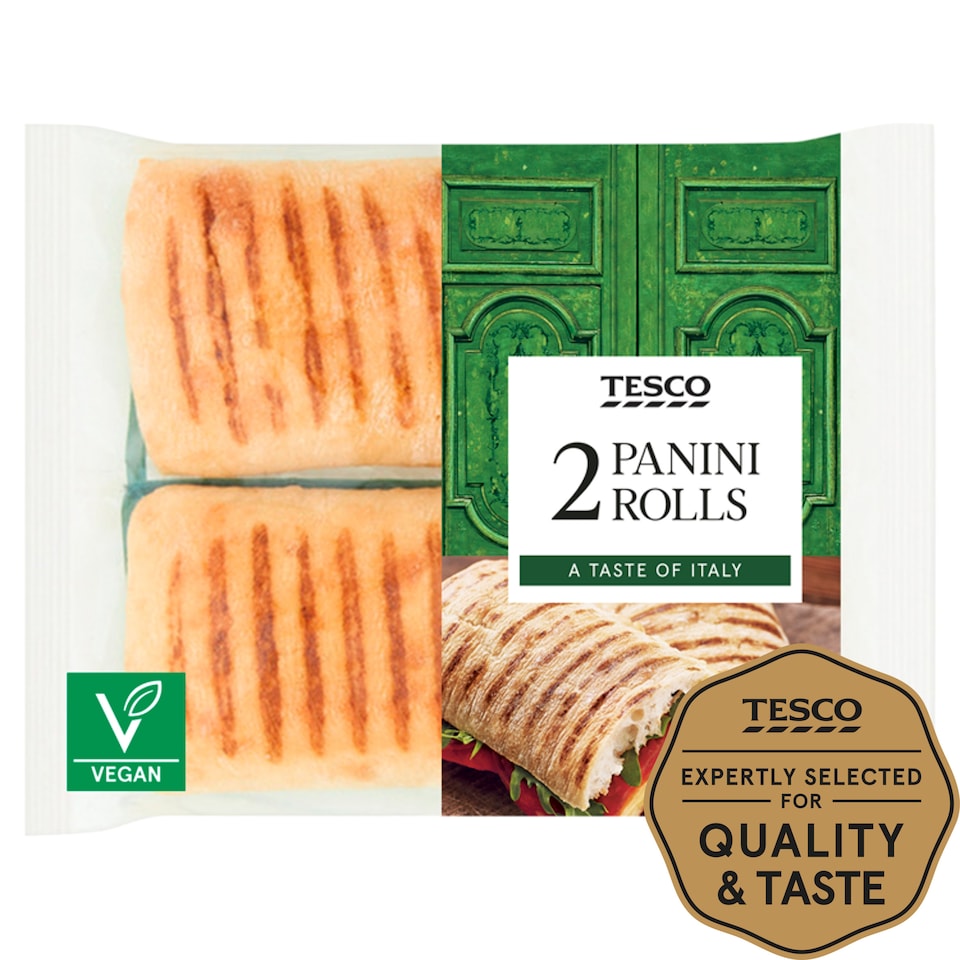 Tesco Panini Rolls 2 Pack