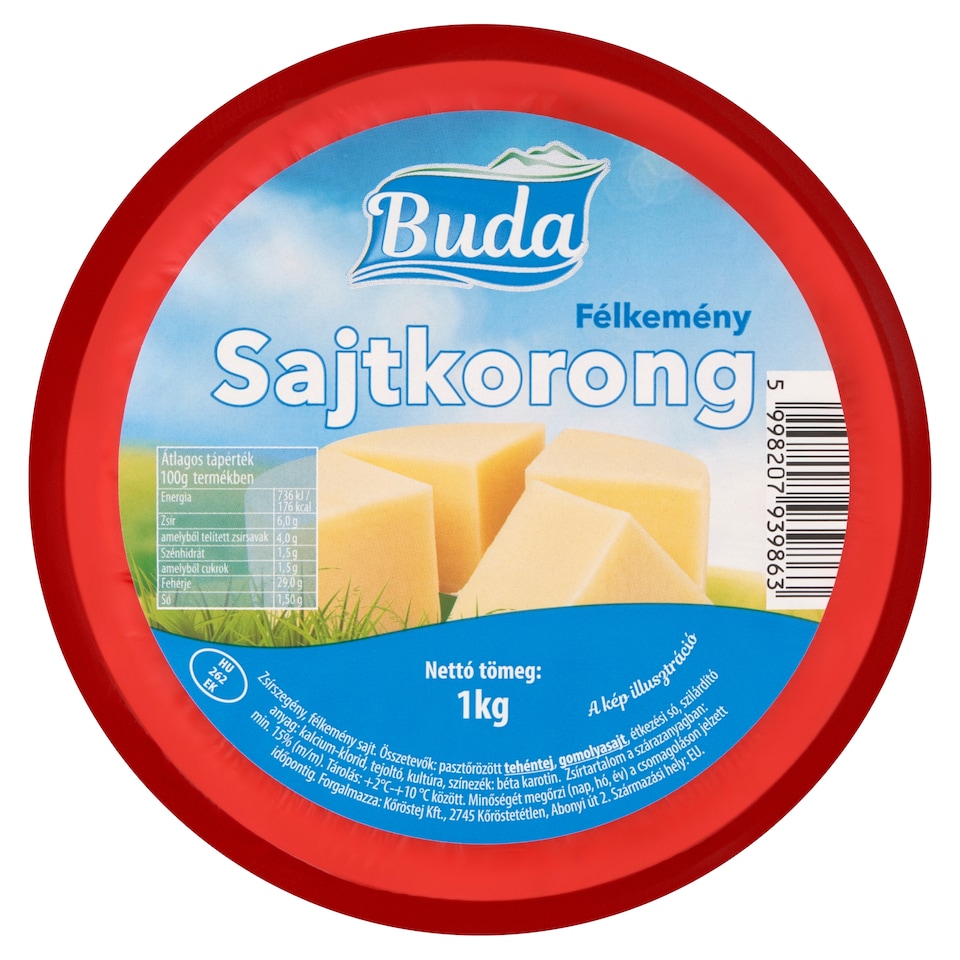 image 1 of Buda Semi-Hard Cheese Disc 1 kg