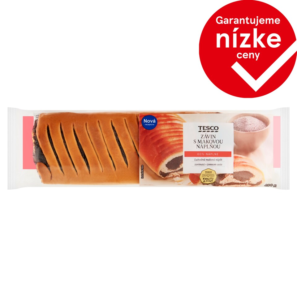 Tesco Závin s makovou náplňou 400 g
