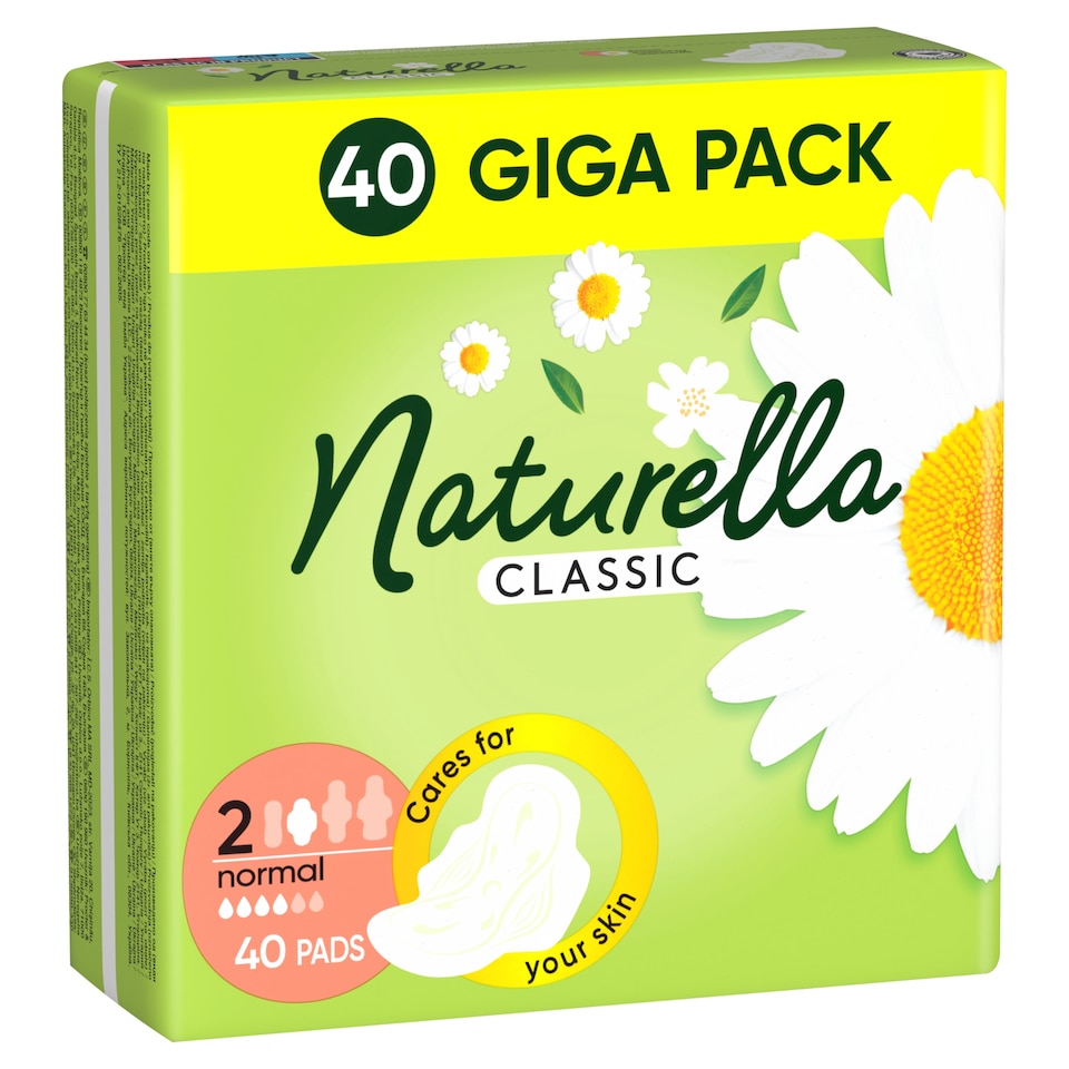 image 1 of Naturella Classic Normal Size 1 Pads With Wings 40 Counts