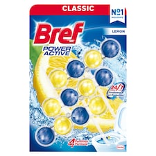Bref Power Active Lemon tuhý WC blok 3 x 50 g