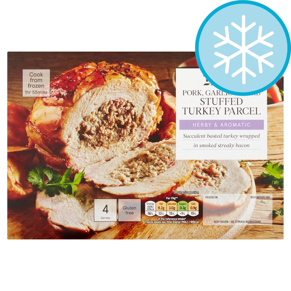Tesco Stuffed Turkey Parcel 800G