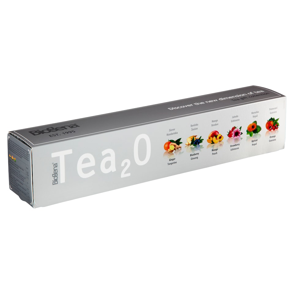 Biogena Tea₂O Kolekce porcovaných ovocných čajů 135g