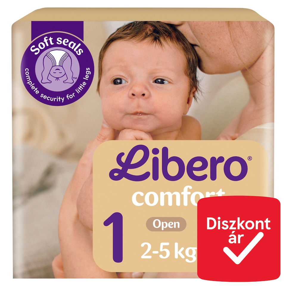 Libero Comfort pelenka, méret: 1, 2-5 kg, 43 db  1. kép