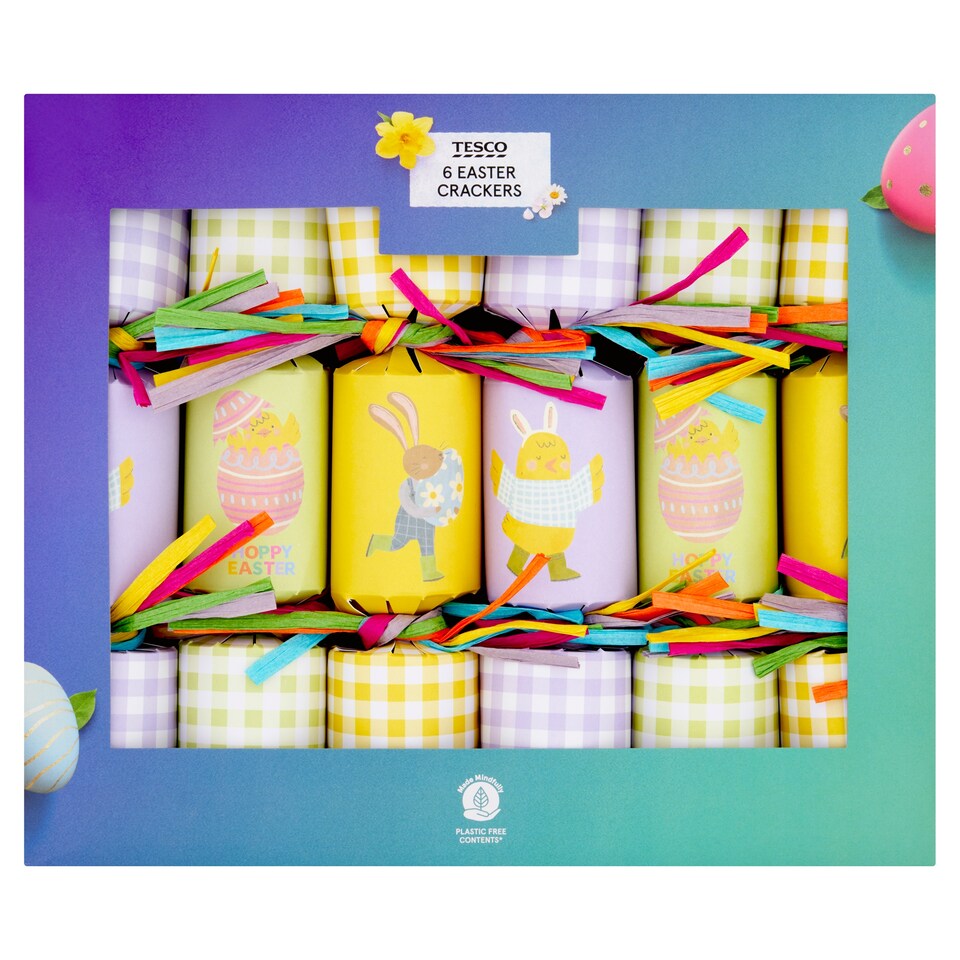 Tesco Easter Mini Crackers 6 Pack
