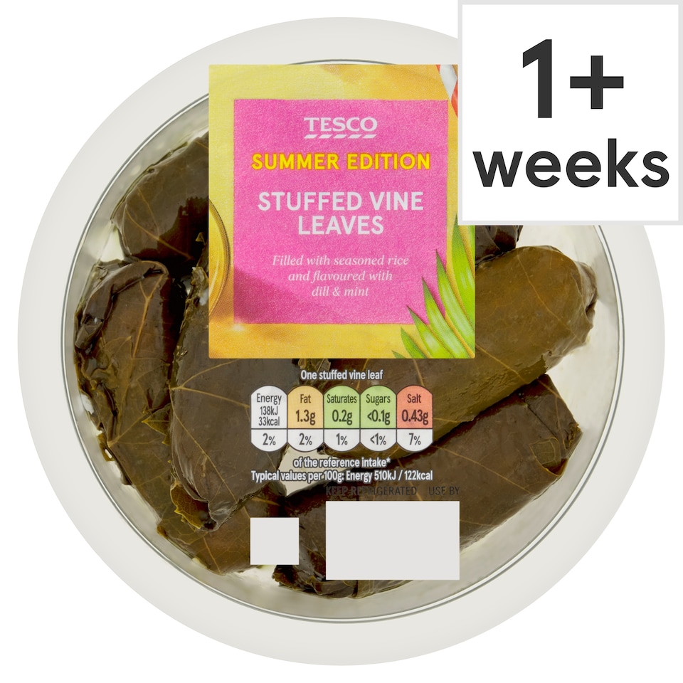 Tesco Stuffed Vine Leaves 162g