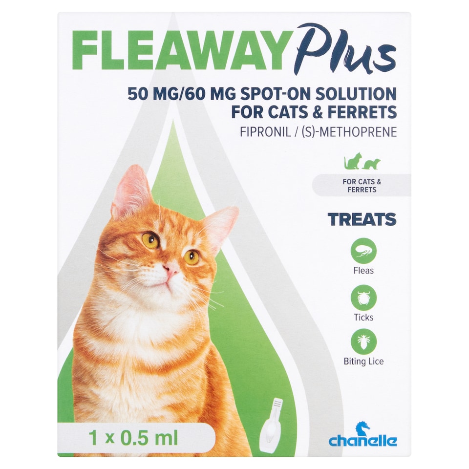 Fleaway Plus 50Mg/ 60Mg Spot-On For Cats 0.5Ml