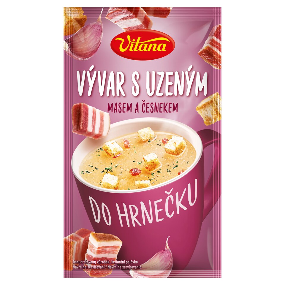 Vitana Do hrnečku Instantní polévka uzený vývar s česnekem 25g