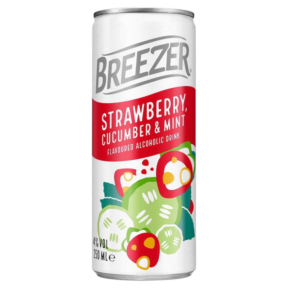 Breezer Strawberry And Cucumber Mint 250Ml