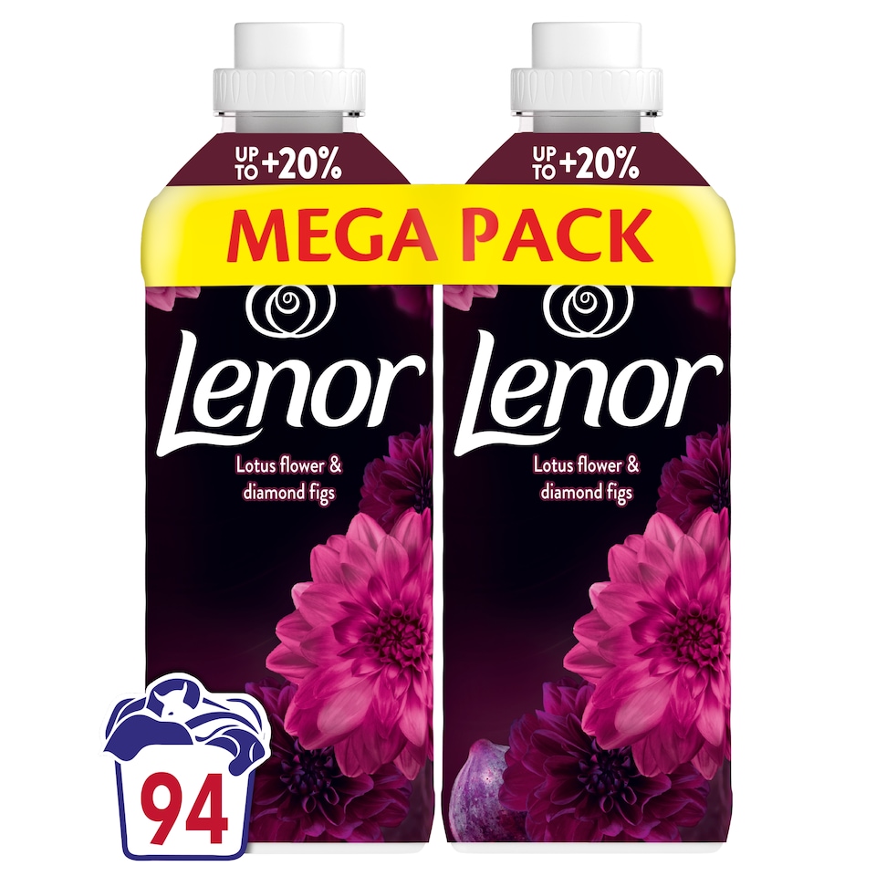 Lenor  Textilöblítő 94 Mosáshoz, Lotus Water & Diamond Figs  1. kép