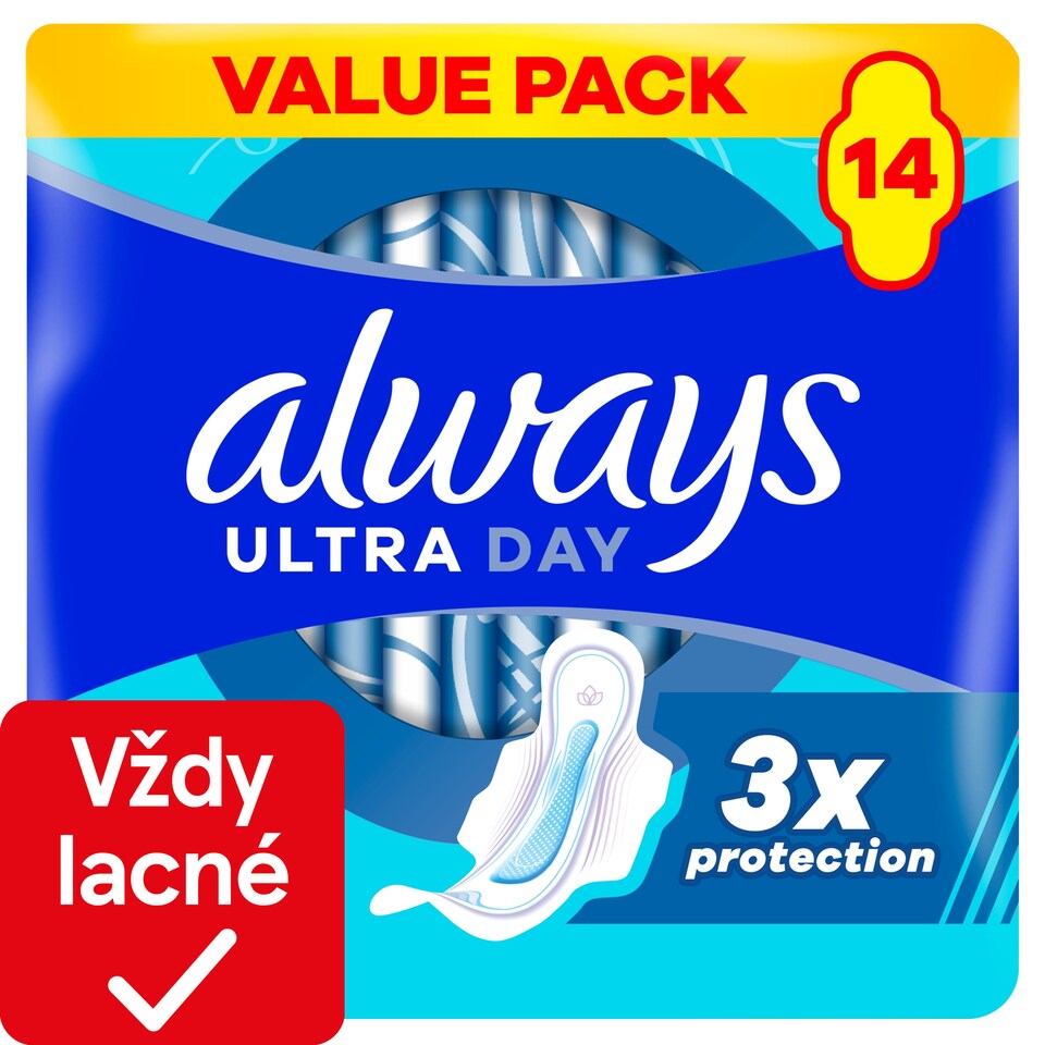 image 1 of Always Ultra Sanitary Towels Super Extra (Size 3) Wings x 14 Pads