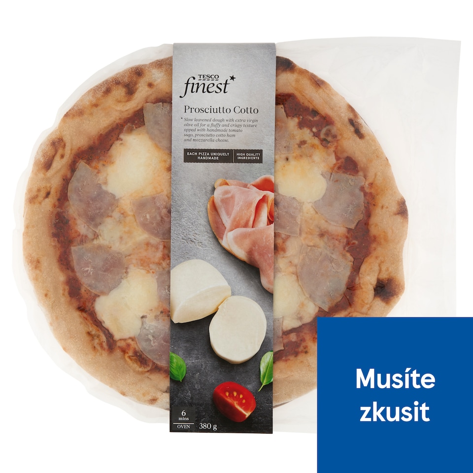 Tesco Finest Pizza Prosciutto Cotto 380g