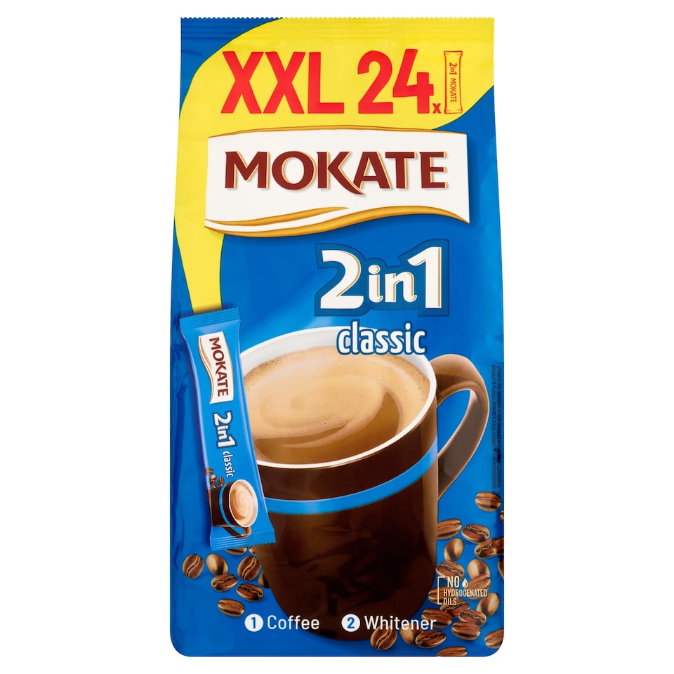 image 1 of Mokate 2in1 Classic Instant Coffee Drink in Powder 24 x 14 g (336 g)